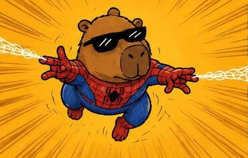 Capyderman charged with chill energy